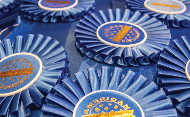 blue ribbons